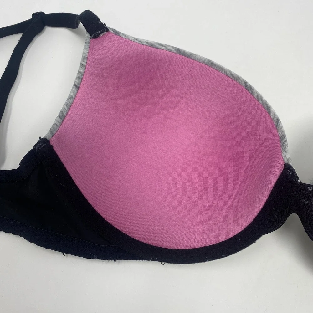 Victorias‎ Secret Pink Wear Everywhere Lightly Lined Bra UW Gray Women's 32DD